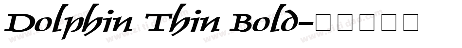 Dolphin Thin Bold字体转换